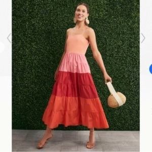 English Factory Sorbet Colorblock Sienna Dress
